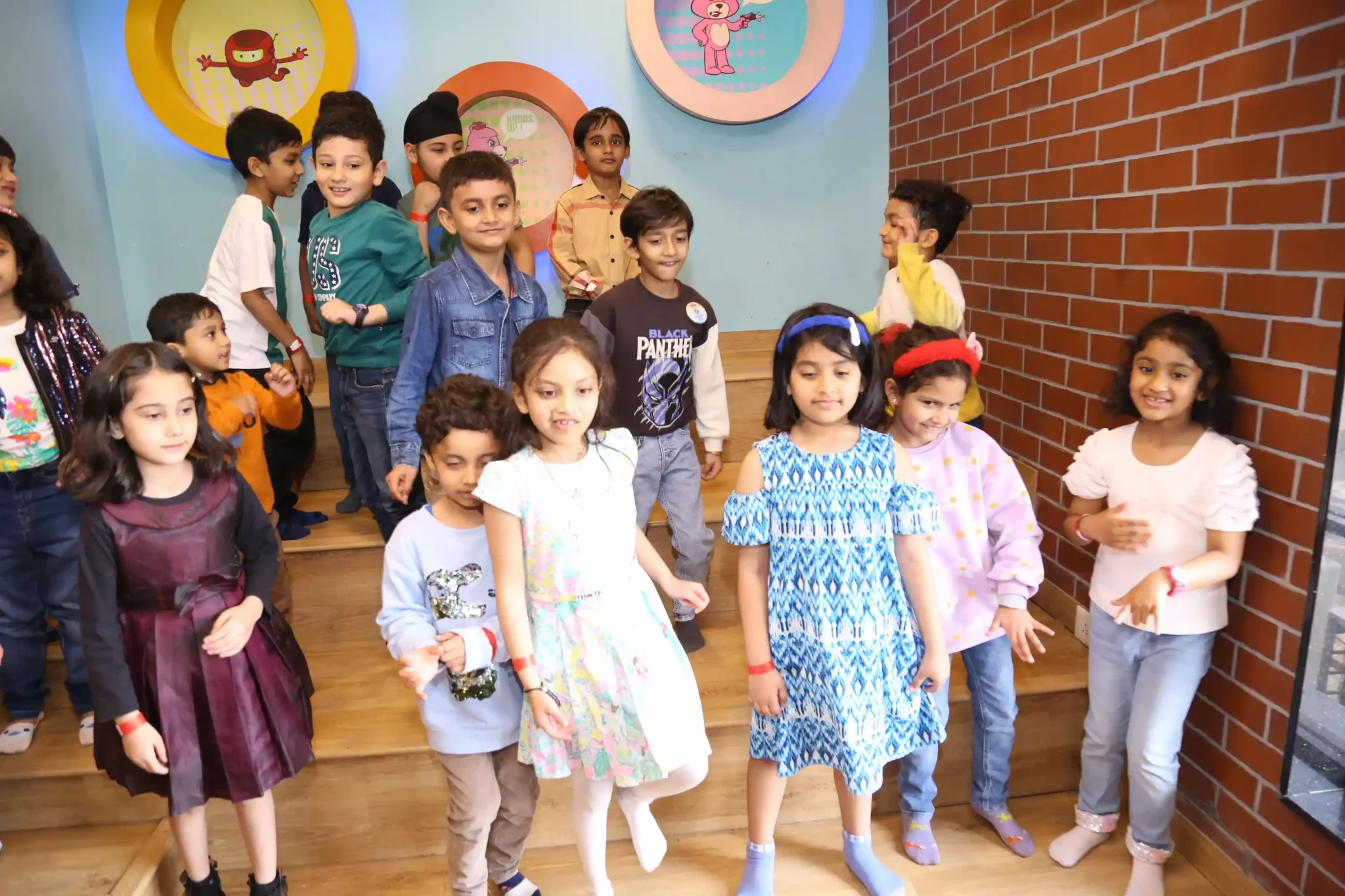 Children at the Tingaland amphitheatre